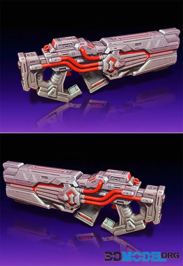 Hex3D - Marvel Rivals Punisher 2099 Adjudicator – Printable