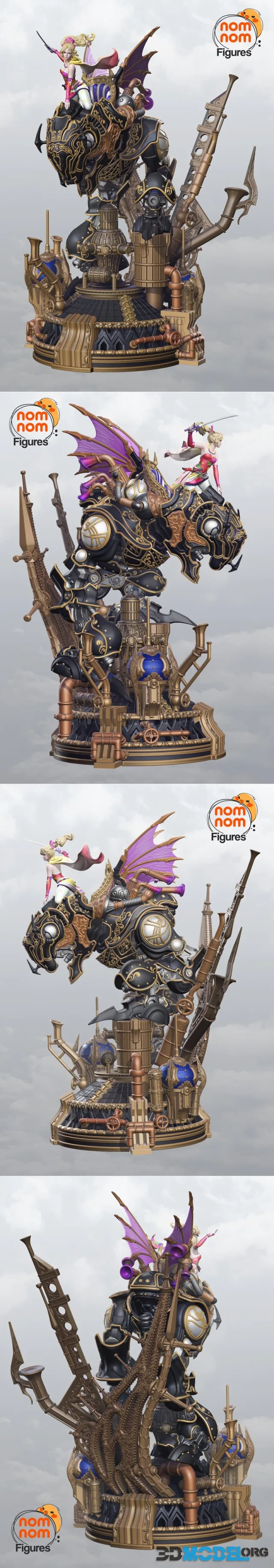 Nomnom Figures - Terra Magitek from FinalFantasy VI – Printable
