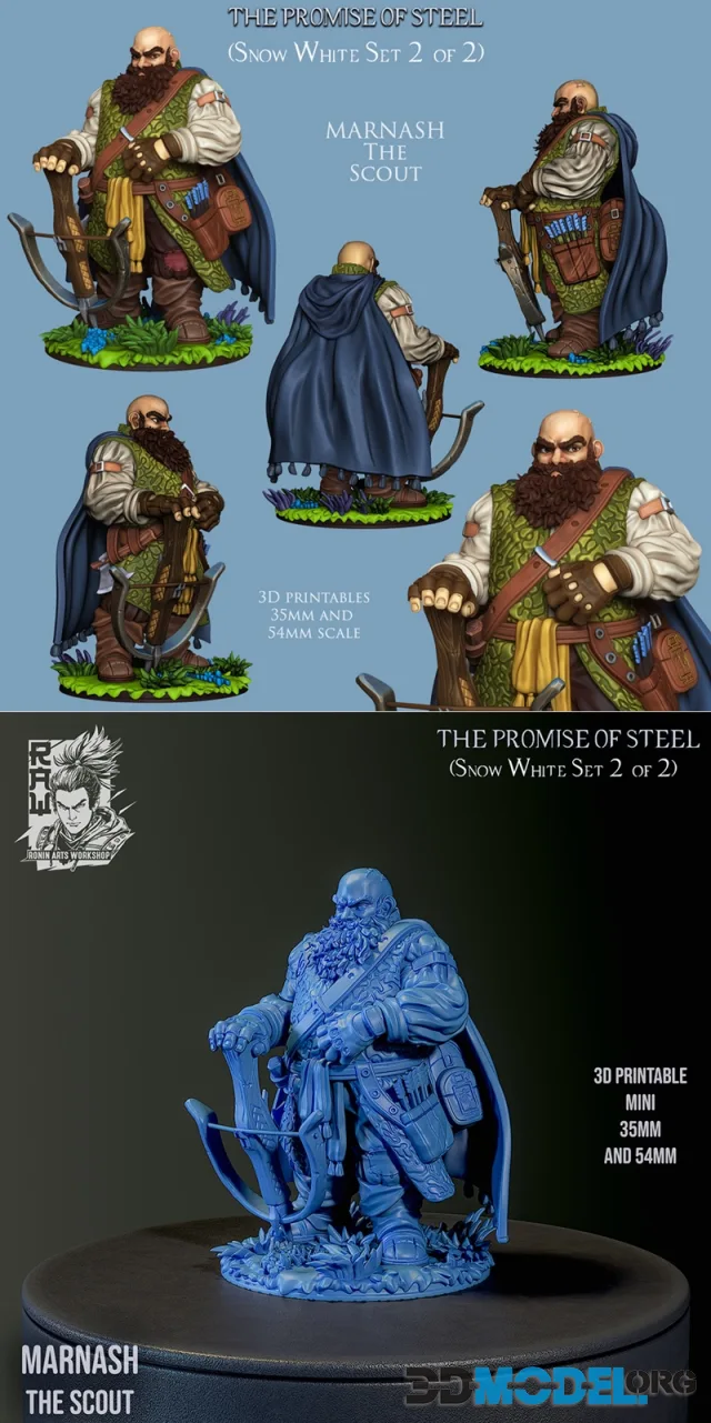 Ronin Arts Workshop - Dwarf Marnash – Printable
