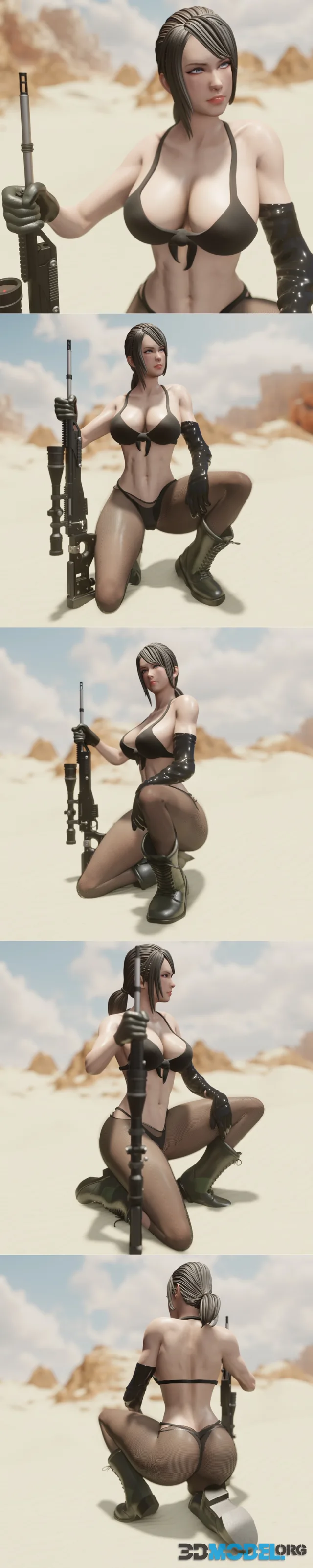 QB Works - Metal Gear Solid - Quiet – Printable