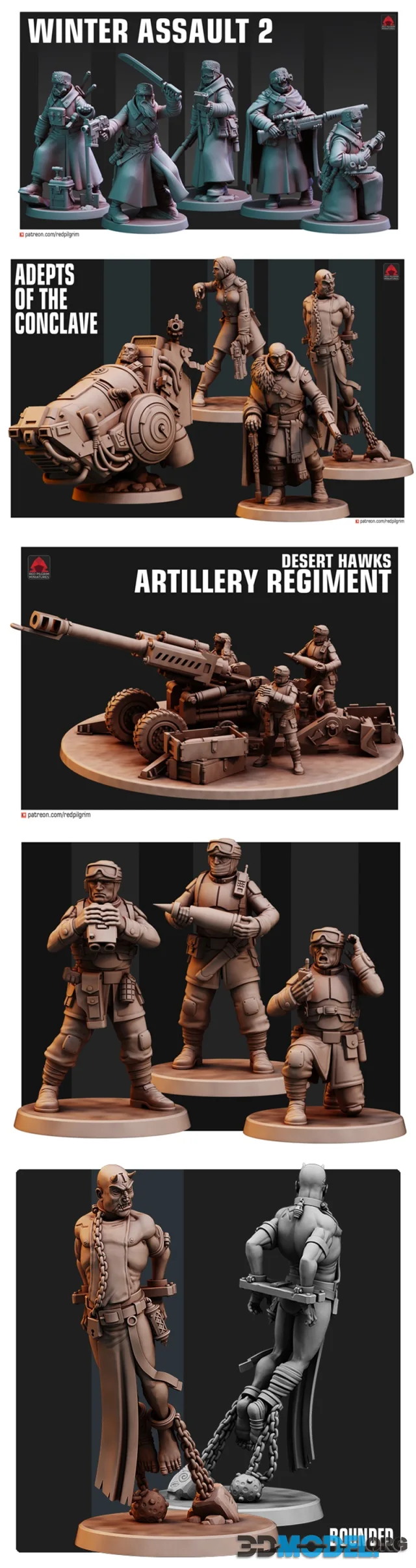Red Pilgrim Miniatures February 2024 – Printable