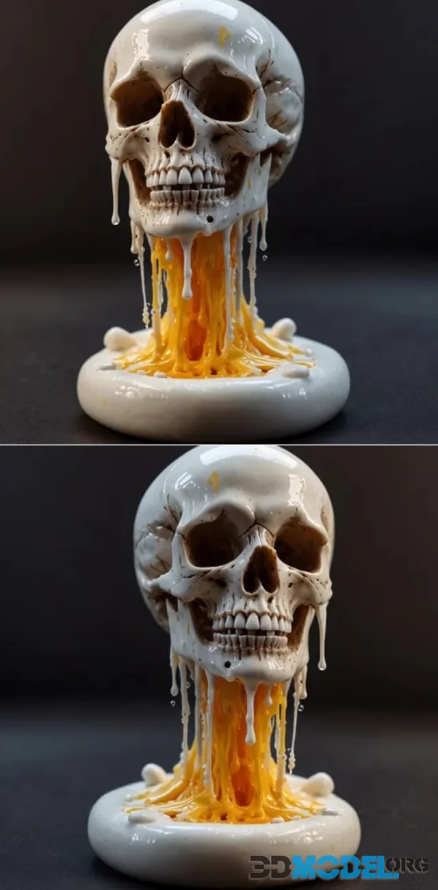 Melting Skull – Printable