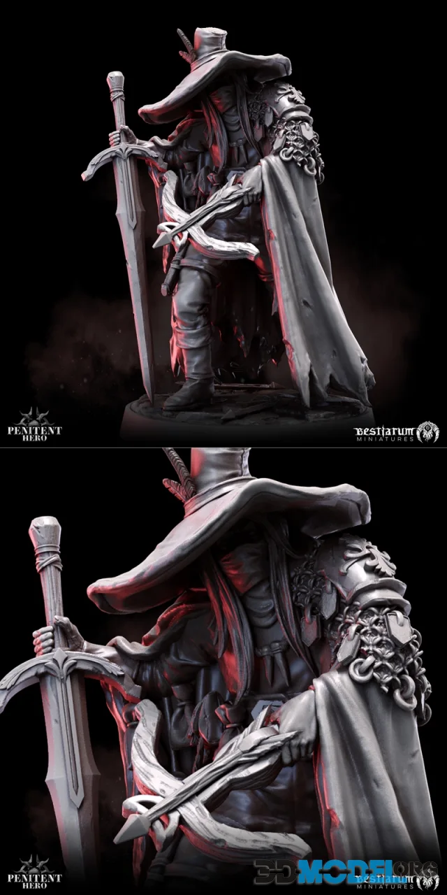 Bestiarum Miniatures - Penitent Hero - Witchbane – Printable