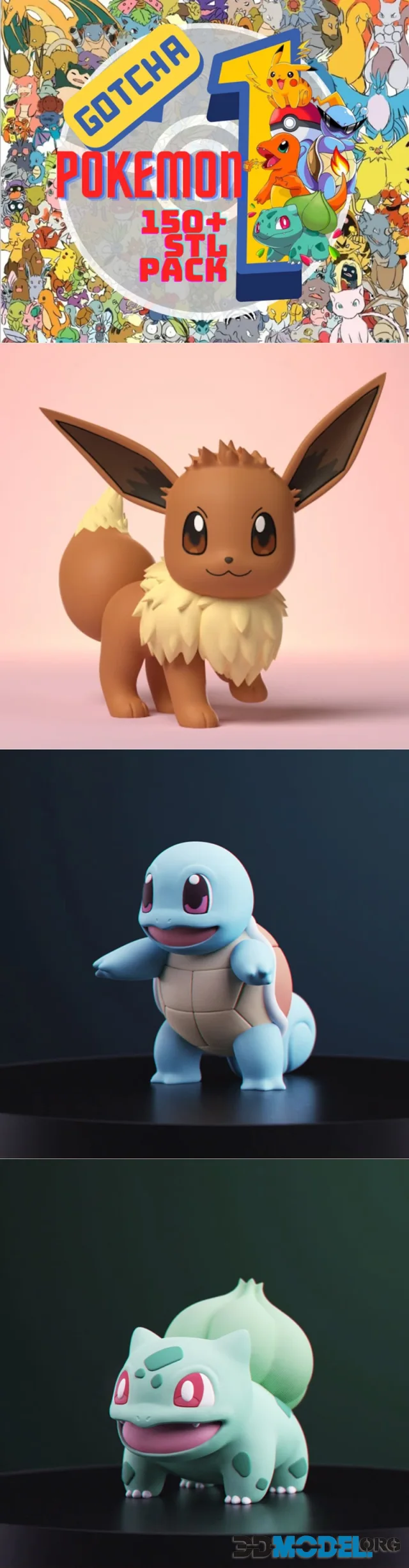 Pokemon Gen 1 by ProPrint3Dx – Printable