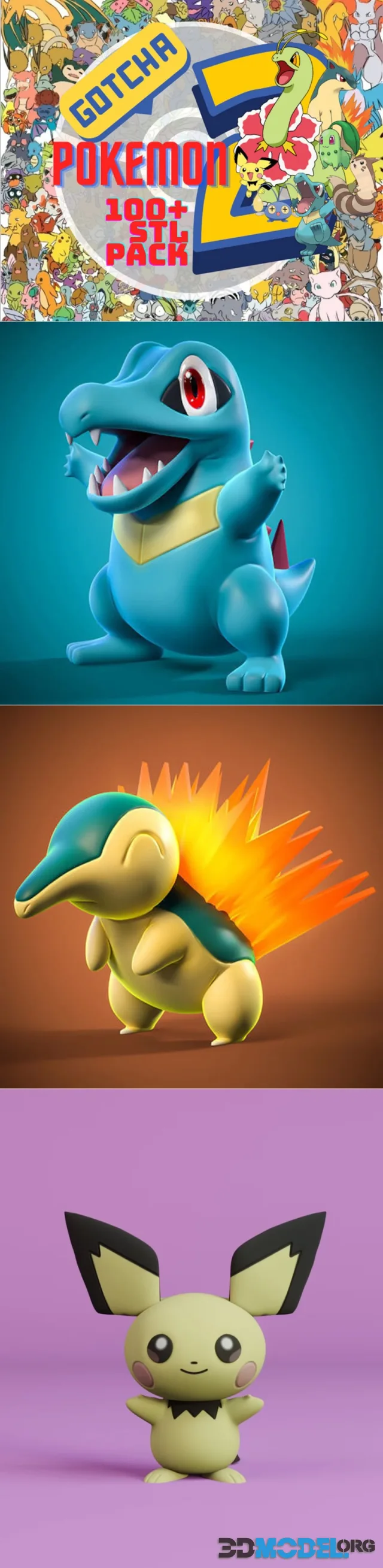 Pokemon Gen 2 by ProPrint3Dx – Printable