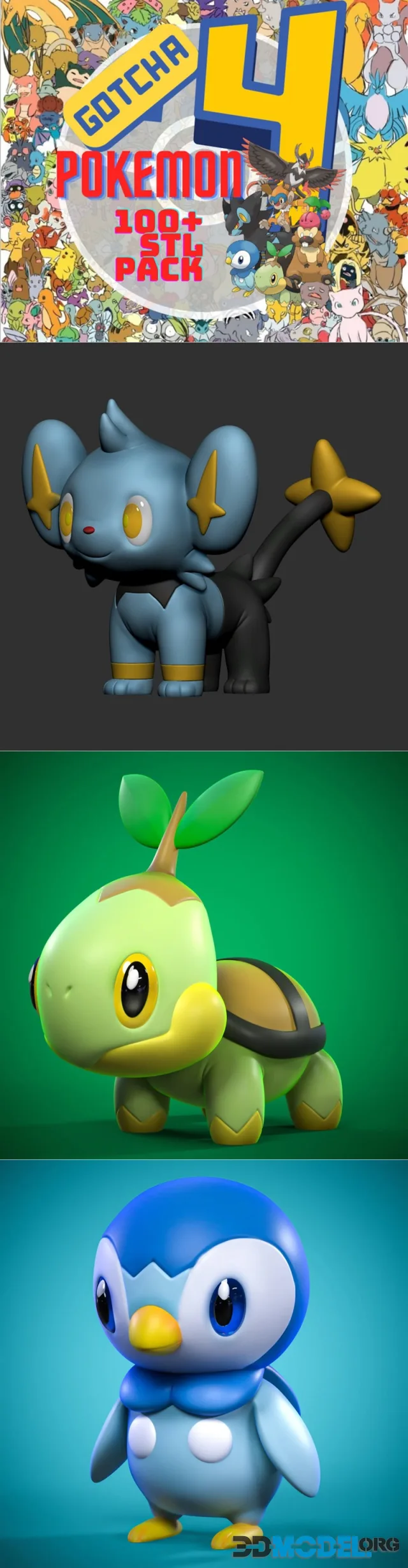Pokemon Gen 4 by ProPrint3Dx – Printable