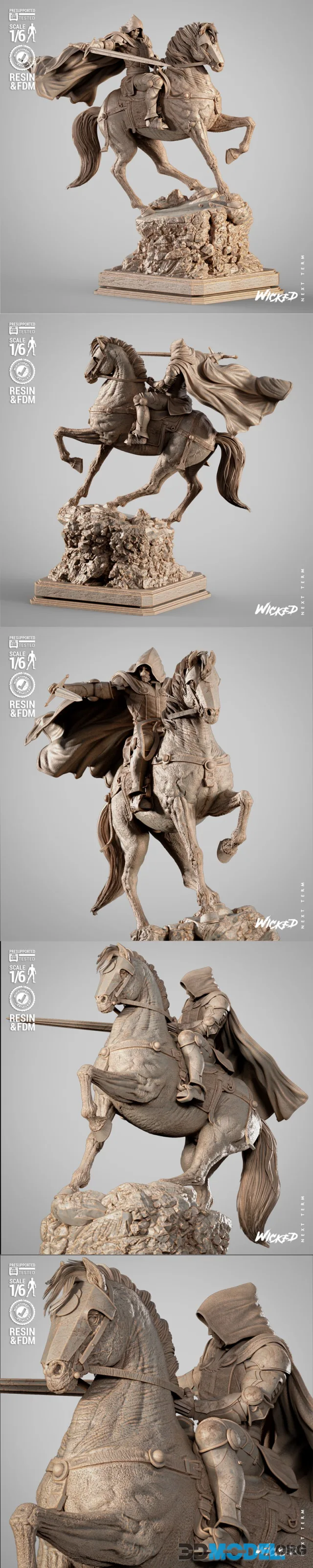 WICKED - Dr Doom Horse Sculpture – Printable