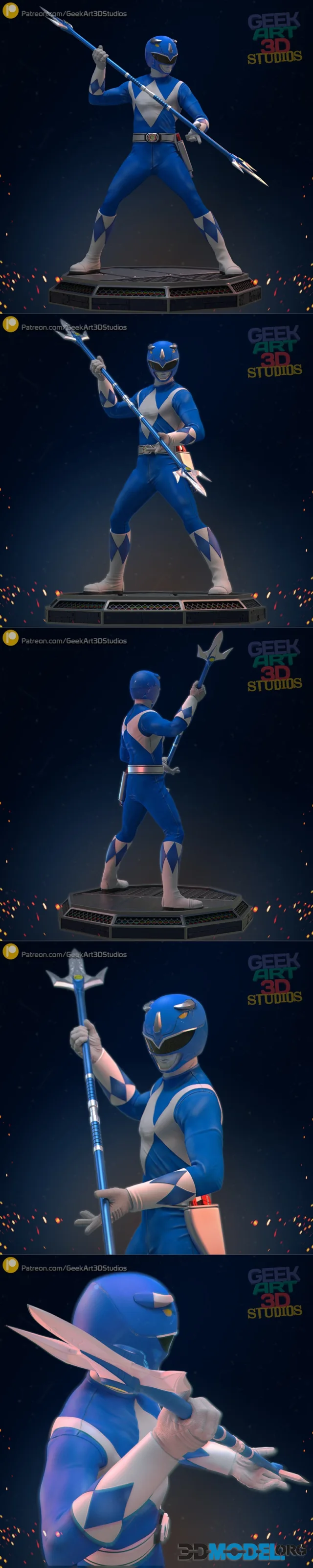 Power Ranger Blue – Printable