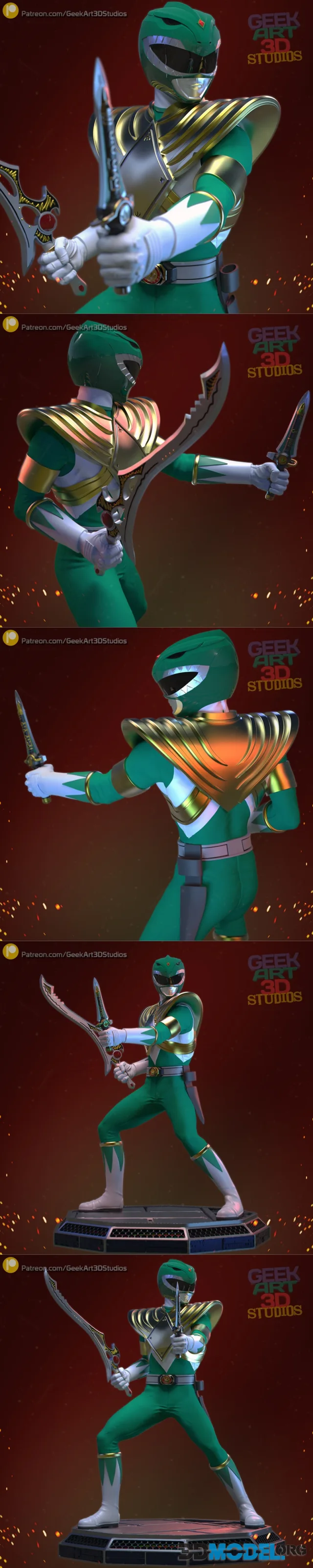 Power Ranger Green – Printable