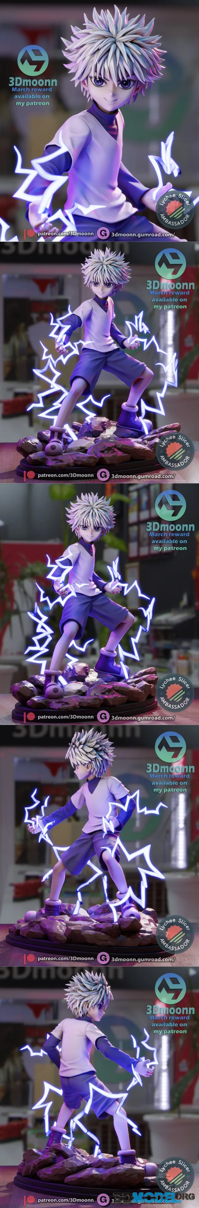 3Dmoonn - Killua - Hunter X Hunter – Printable