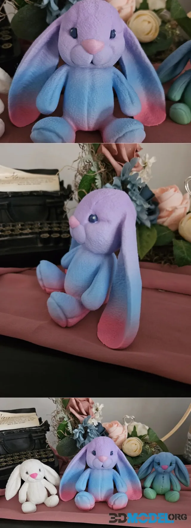 Plush Bunny Lop eared – Printable