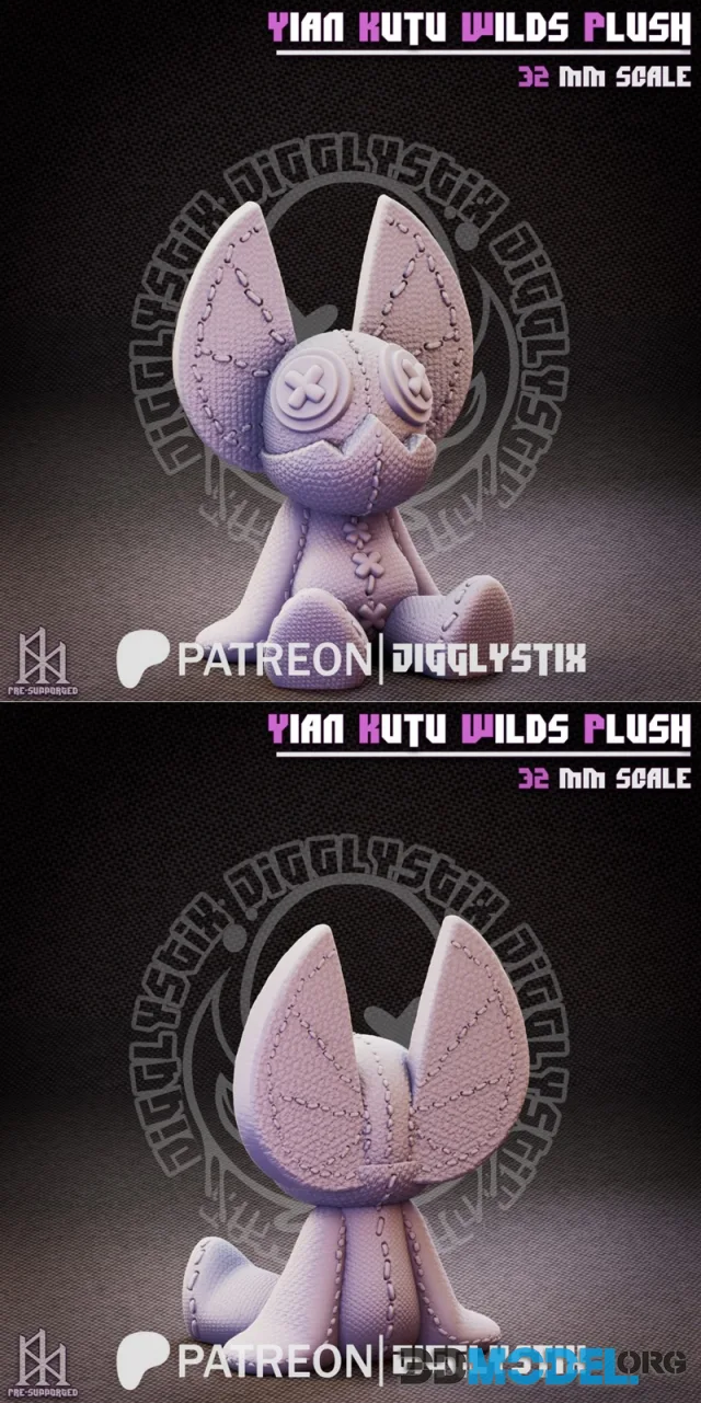 Jigglystix - Yian Kut-Ku Plush – Printable