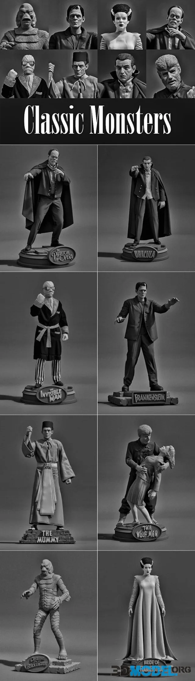 Classic Monster Collection – Printable