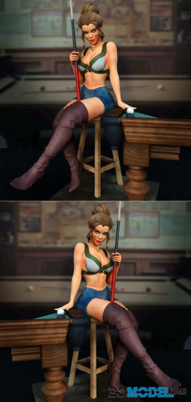 Exclusive - Girl billiard – Printable