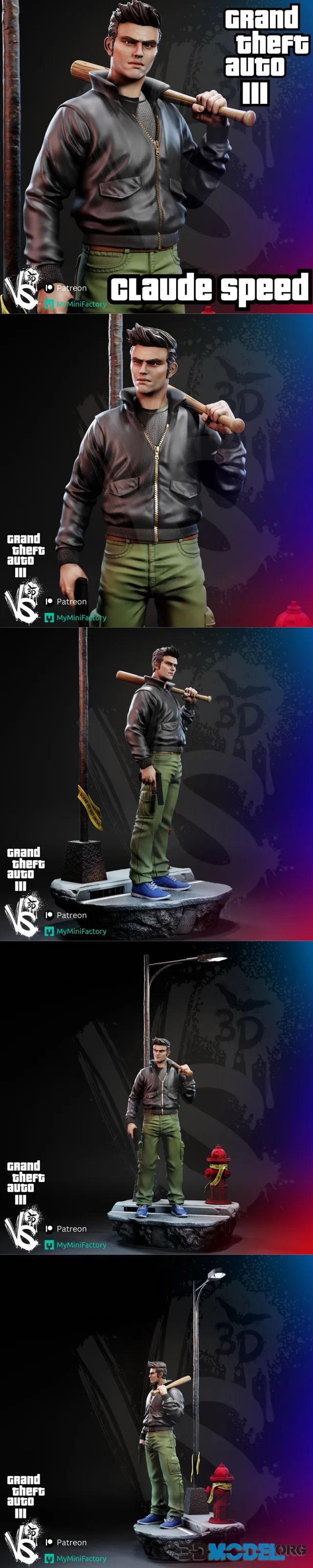 VS3D - Grand Theft Auto 3 Claude Speed – Printable