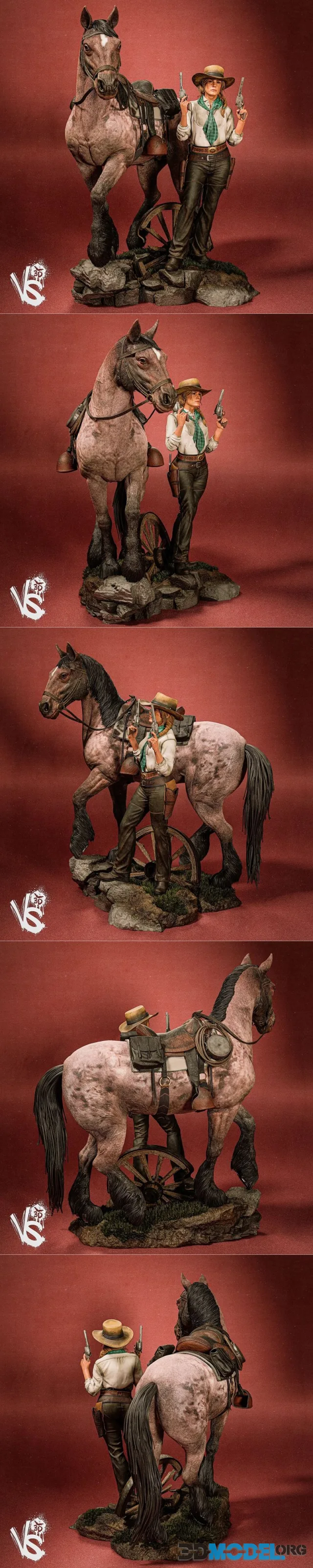 VS3D - Sadie Adler with horse – Printable