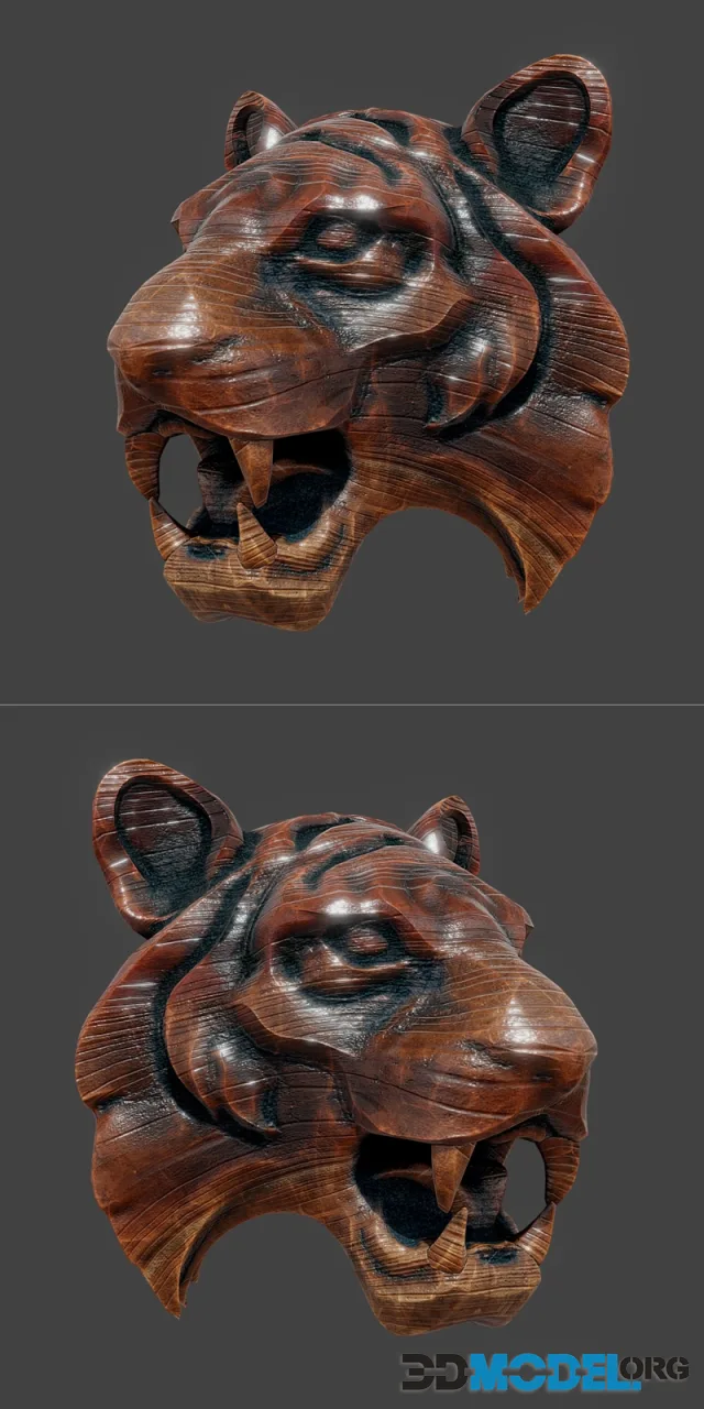 Stylized Tiger Head – Printable