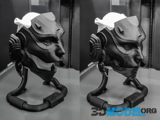 Skulldroid Cyberpunk Desktop Stand – Printable