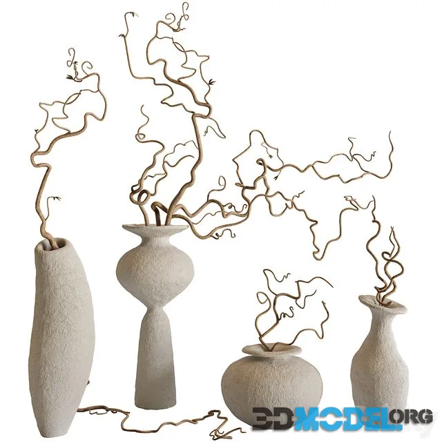 Branches and vases set