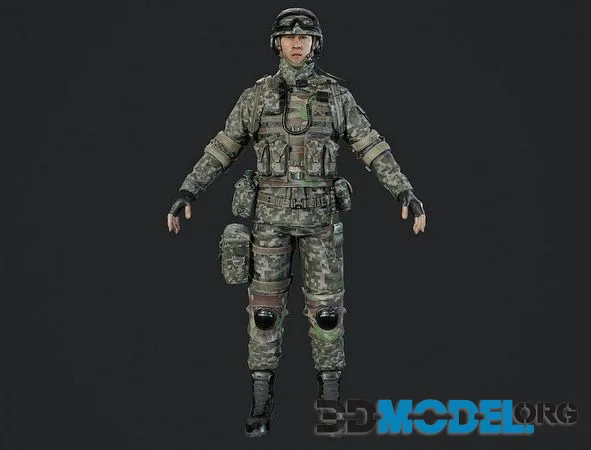 Chinese Soldier Special Forces Military (PBR)