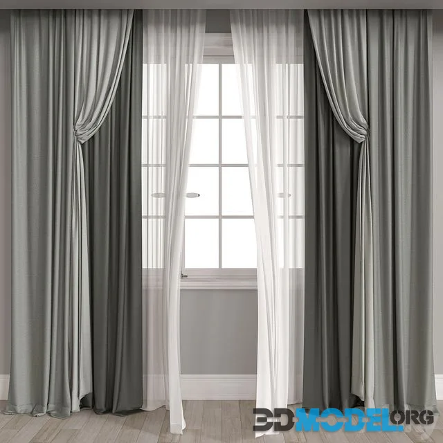 Set of curtain m026