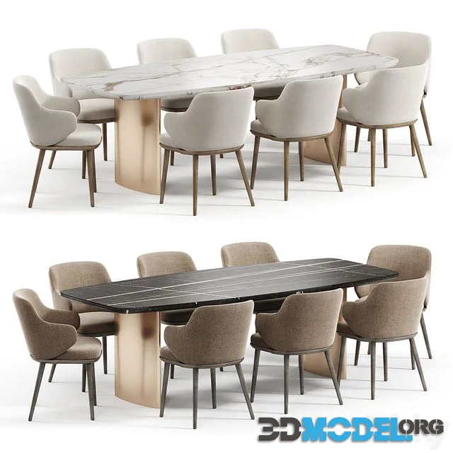 Dining Set 34 with Foyer Chair by Calligaris
