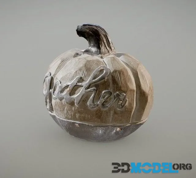 Galvanized Pumpkin