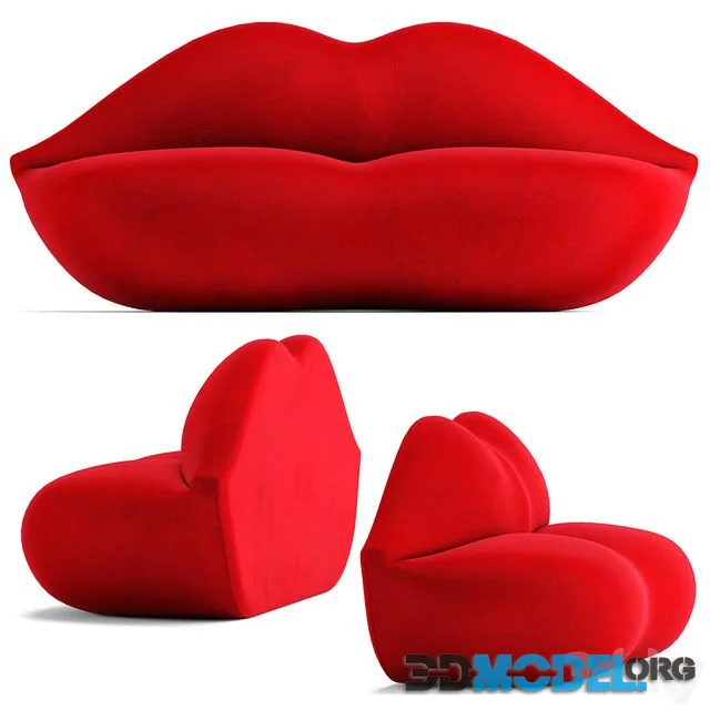 Gufram bocca sofa
