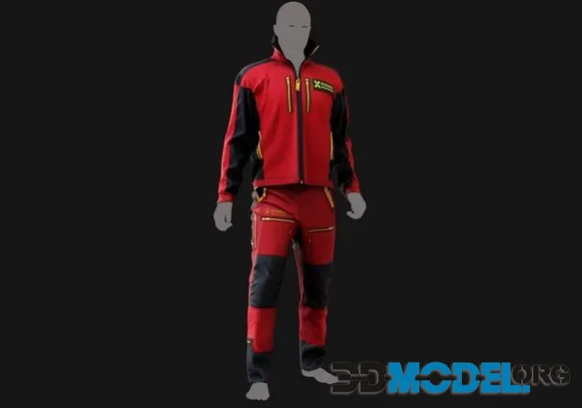 Helicopter Flight Suit Jacket GameReady for GTA Online (PBR)