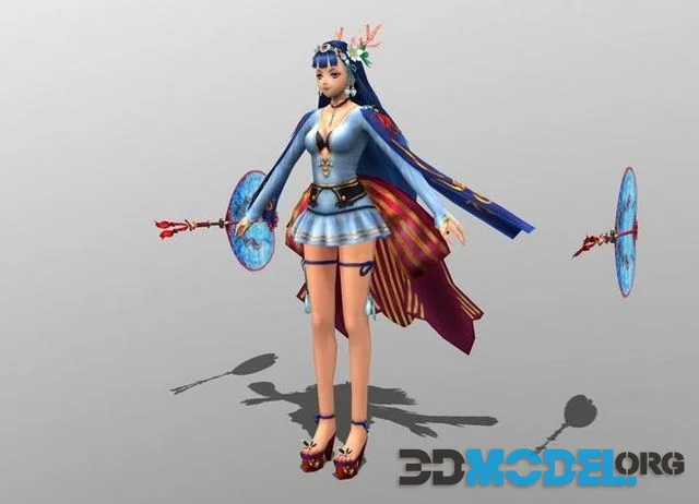 Princess Ryuji Low-poly (PBR)