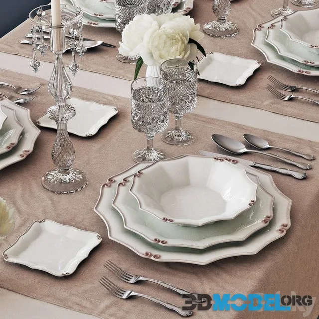 Table setting 11 (classic style)