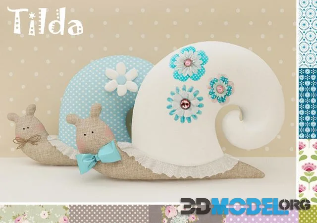 Tilda Snail soft toy