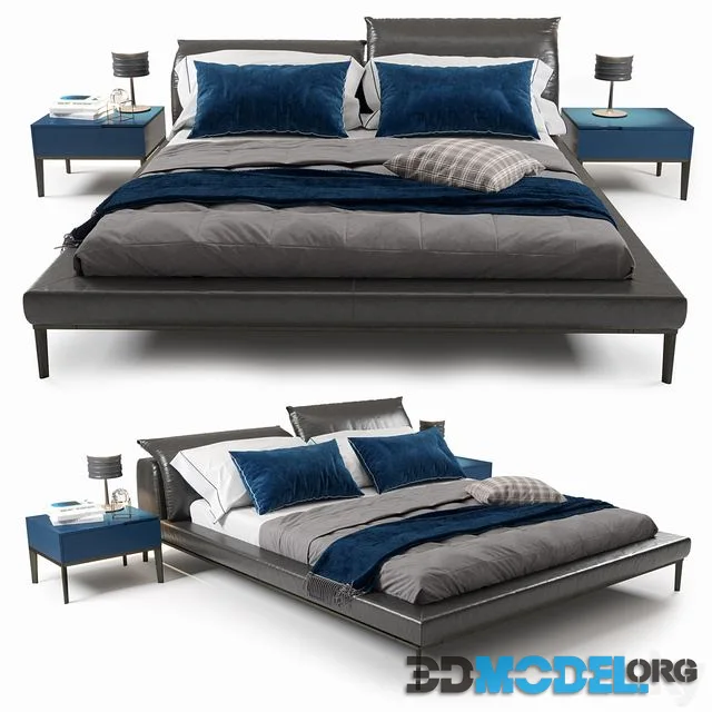 Vela Bed by Natuzzi