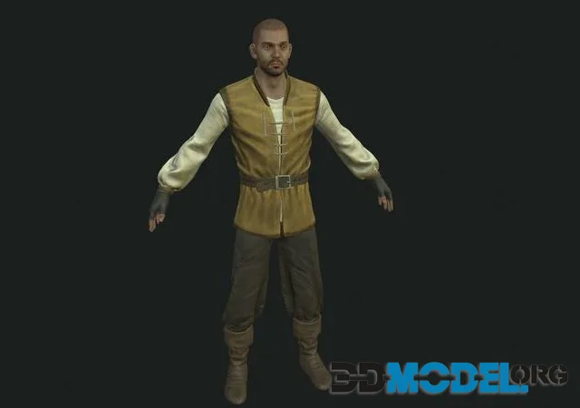 Villager character (PBR)