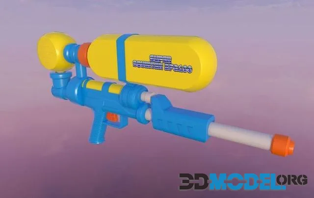 Water Gun Low-Poly (PBR)