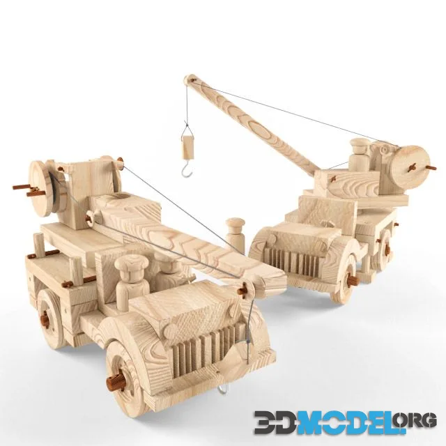 Wooden crane