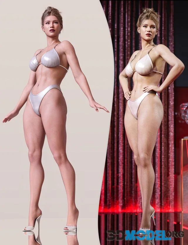 Z Muscle Chick Shape and Pose Mega Set for Genesis 9 and 8 Female