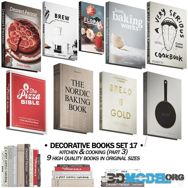 146 decorative books set 17 kitchen and cooking P03
