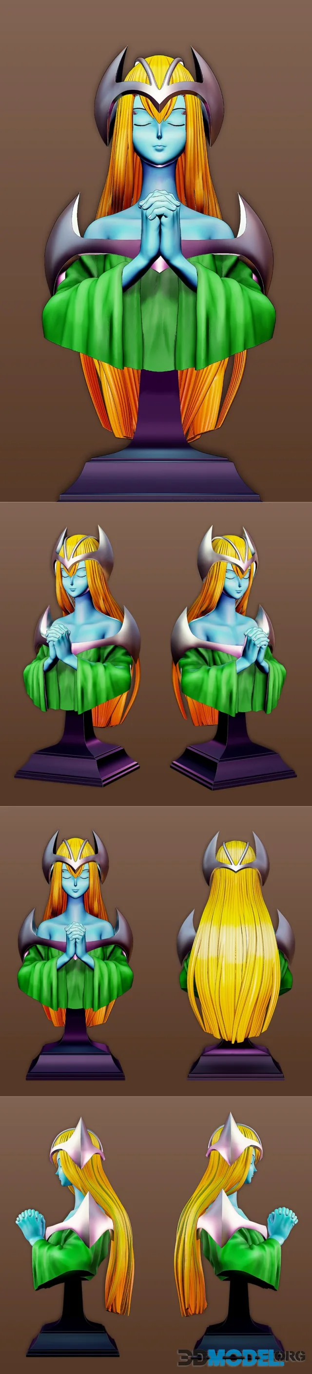 Mystical Elf Bust - Figure - Yu-gi-oh – Printable