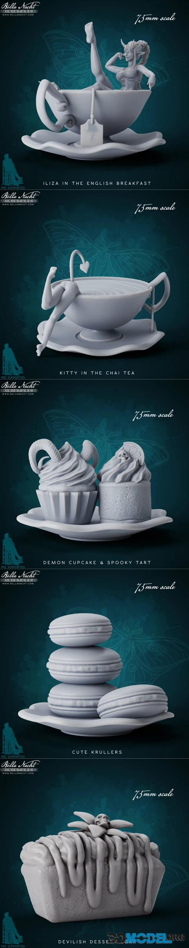 Bella Nacht Miniatures - Devilish Tea Party – Printable