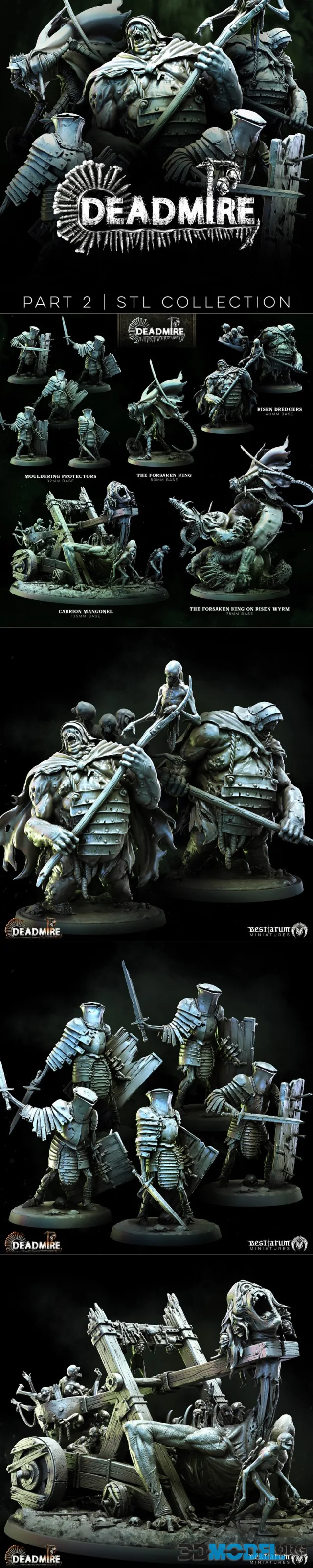 Bestiarum Miniatures - Deadmire Part 2 – Printable