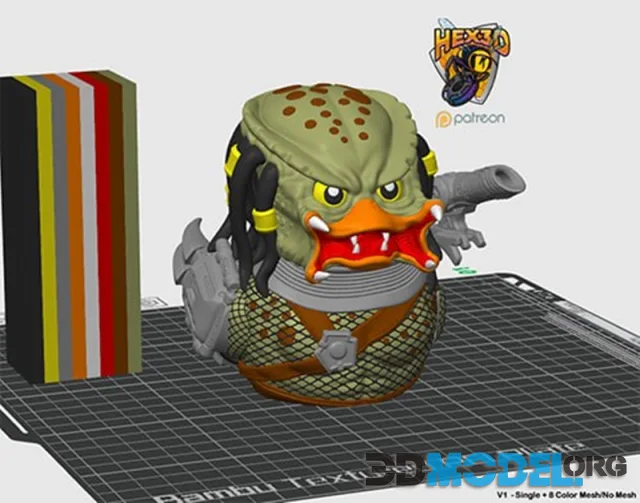 Hex3D - Predator Duck – Printable