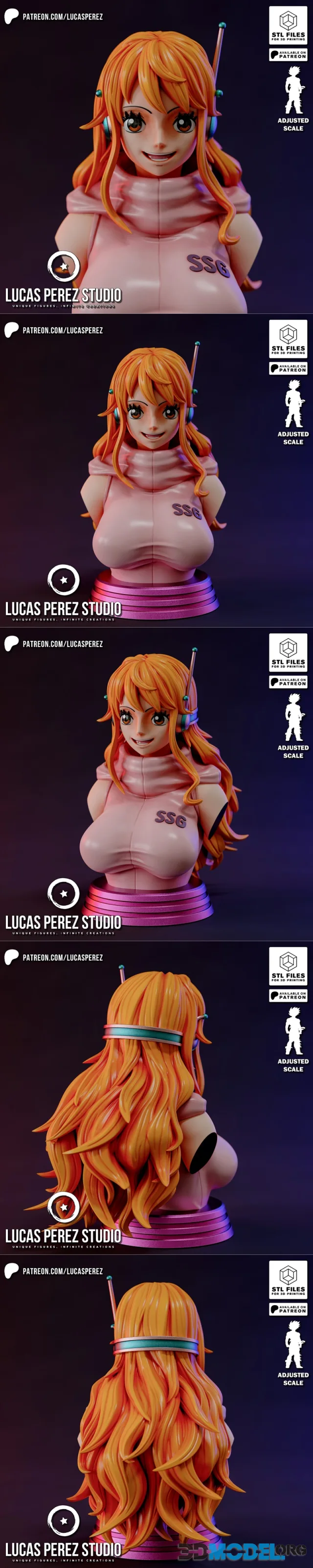 Lucas Perez Studio - Nami Bust – Printable