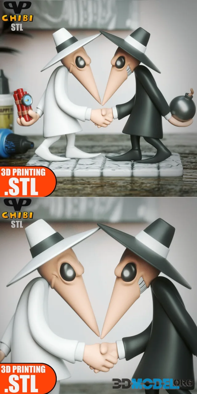 Spy vs Spy Chibi – Printable