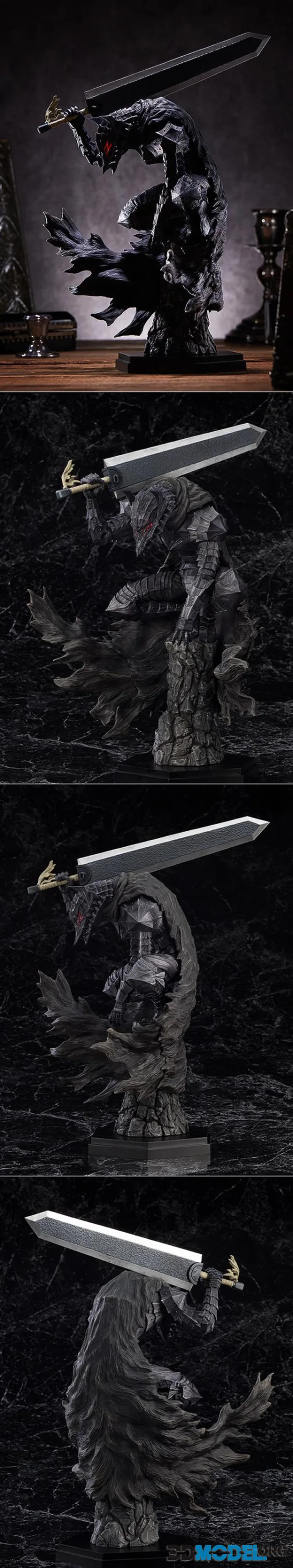 Berserk guts on edge fantasy anime sword character – Printable