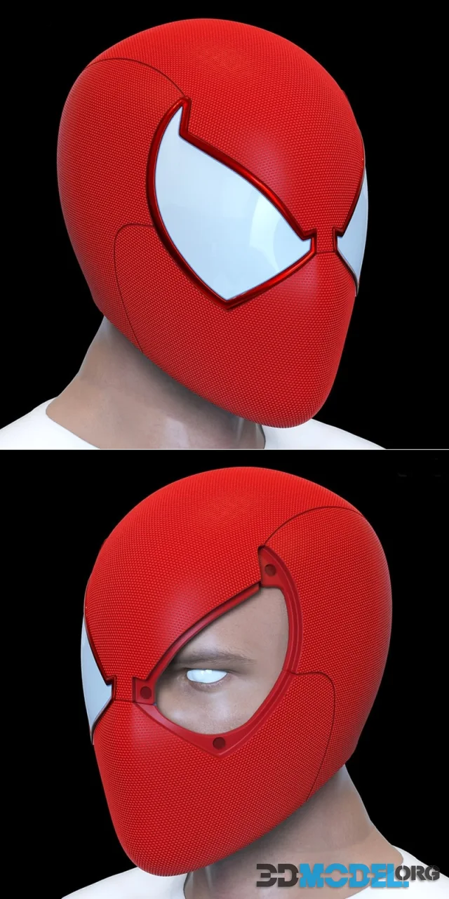 Scarlet Spider-Man Helmet – Printable