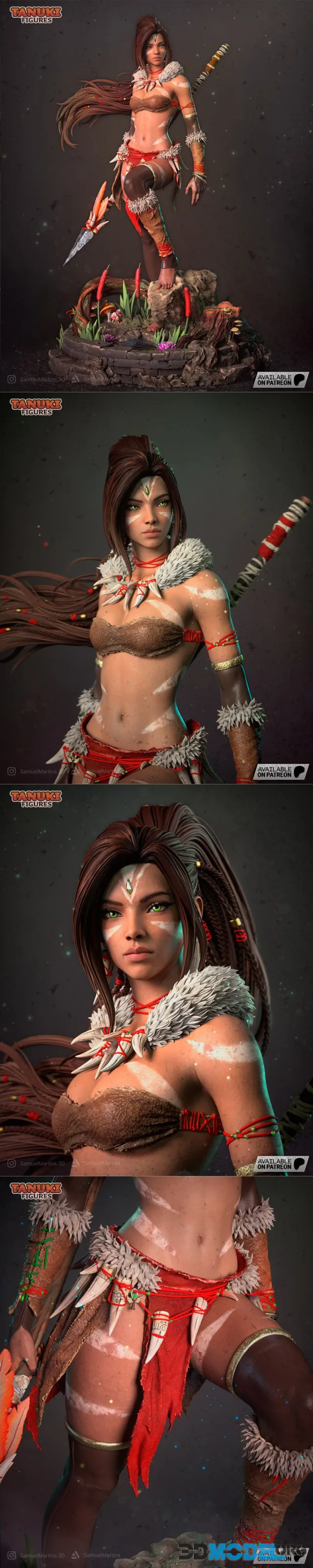 Tanuki Figures - Nidalee Fullsize - League of Legends – Printable