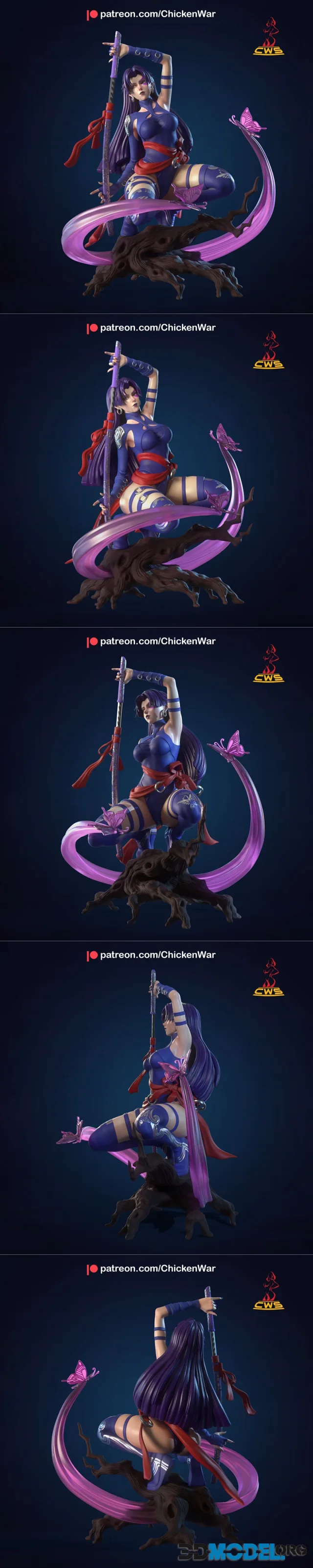 CW Studio - Marvel - Psylocke – Printable