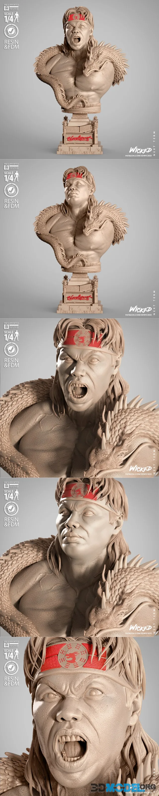 WICKED - Chong Li Portrait Bust – Printable