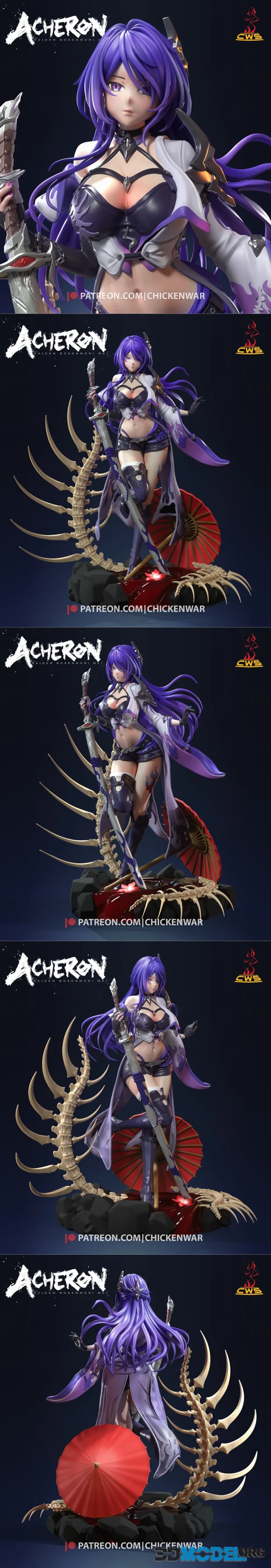 CW Studio - Honkai - Acheron – Printable